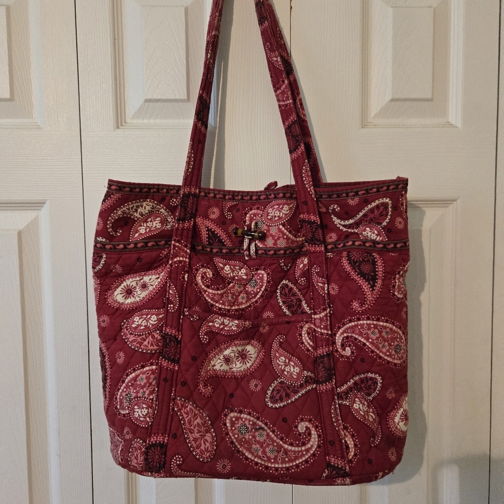 Vera Bradley Paisley Red Tote Bag